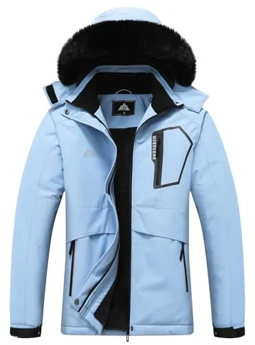 Hooded Winter Coat III, Denim Blue