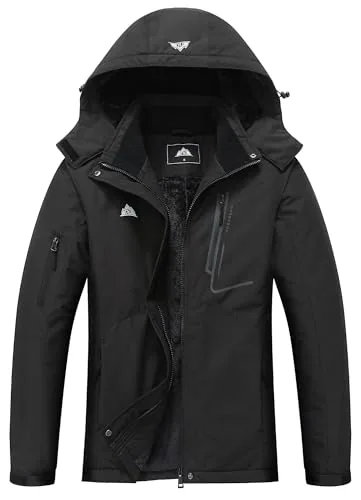 Hooded Snow Coat, Black