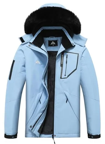 Hooded Winter Coat II, Denim Blue