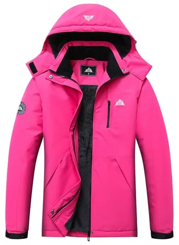 Hooded Hiking Jacket, Rose Red