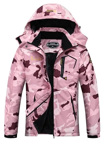 Ski Jacket, Rosered Camo