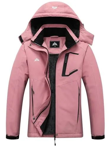 Hooded Ski Jacket II, Pink