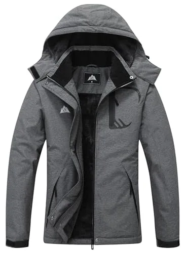Hooded Winter Coat, Charcoal Heather