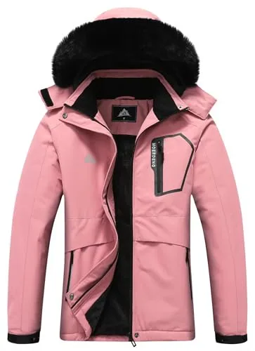 Hooded Winter Coat III, Pink