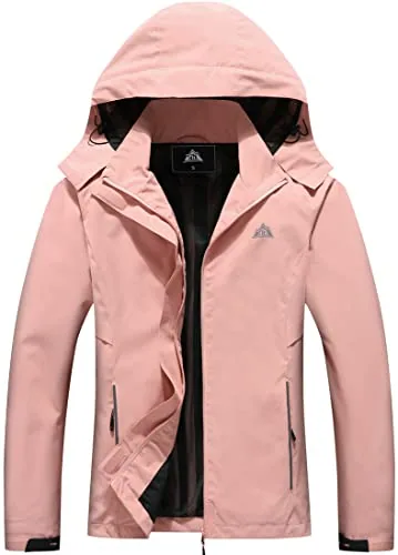 Hooded Rain Jacket, Pink
