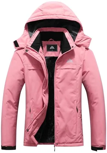 Hooded Ski Jacket, Pink